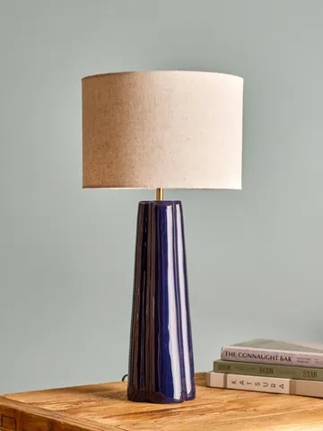 Cornelie table lamp - Blue, Ø30 cm - Bloomingville