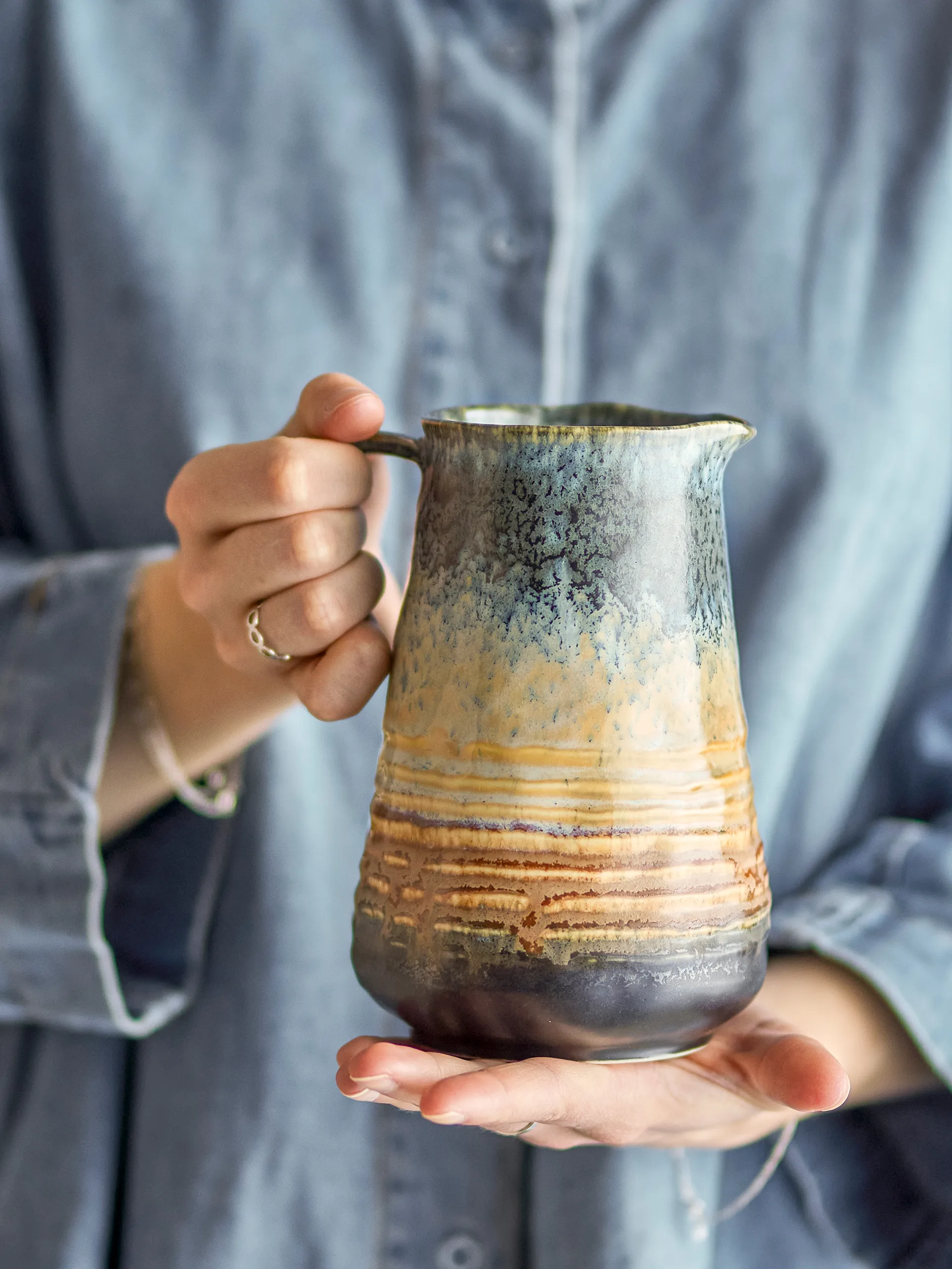 Deana jug 0.9 L, Blue Bloomingville
