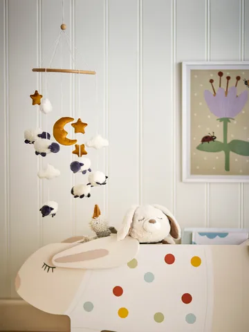 Dolly mobile 20x75 cm - White - Bloomingville