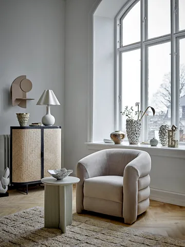Edith side table Ø40 cm - White - Bloomingville