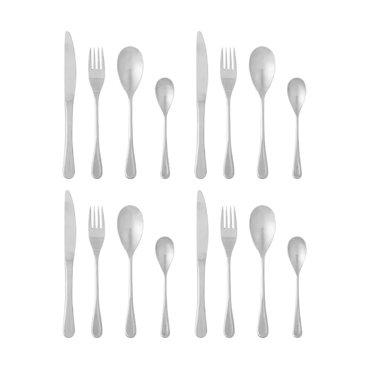 Elvera cutlery - Stainless steel, 16 pieces - Bloomingville