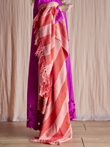 Frello throw 130x160 cm - Orange - Bloomingville
