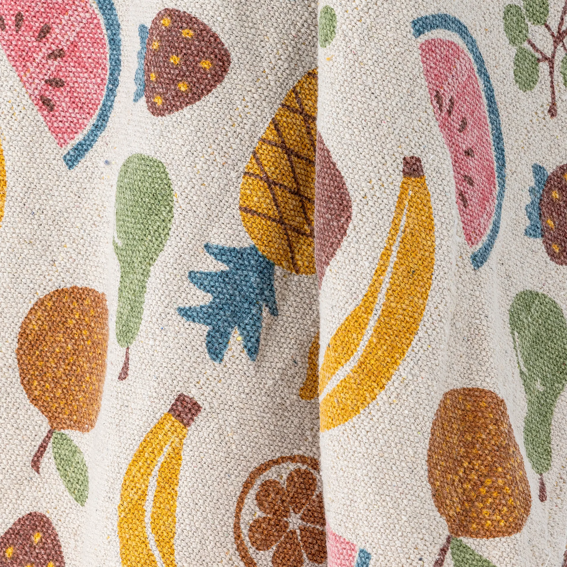 Fruitta cotton throw 160x130 cm, Yellow Bloomingville
