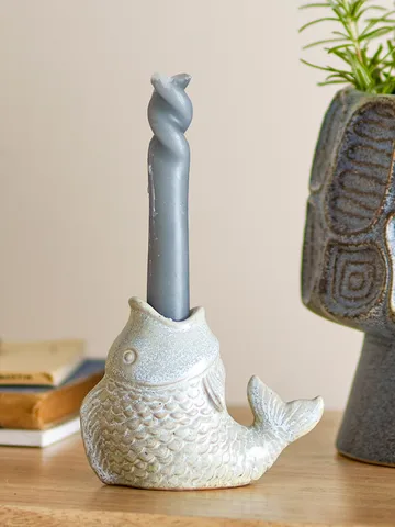 Hiro candle holder - Grey - Bloomingville