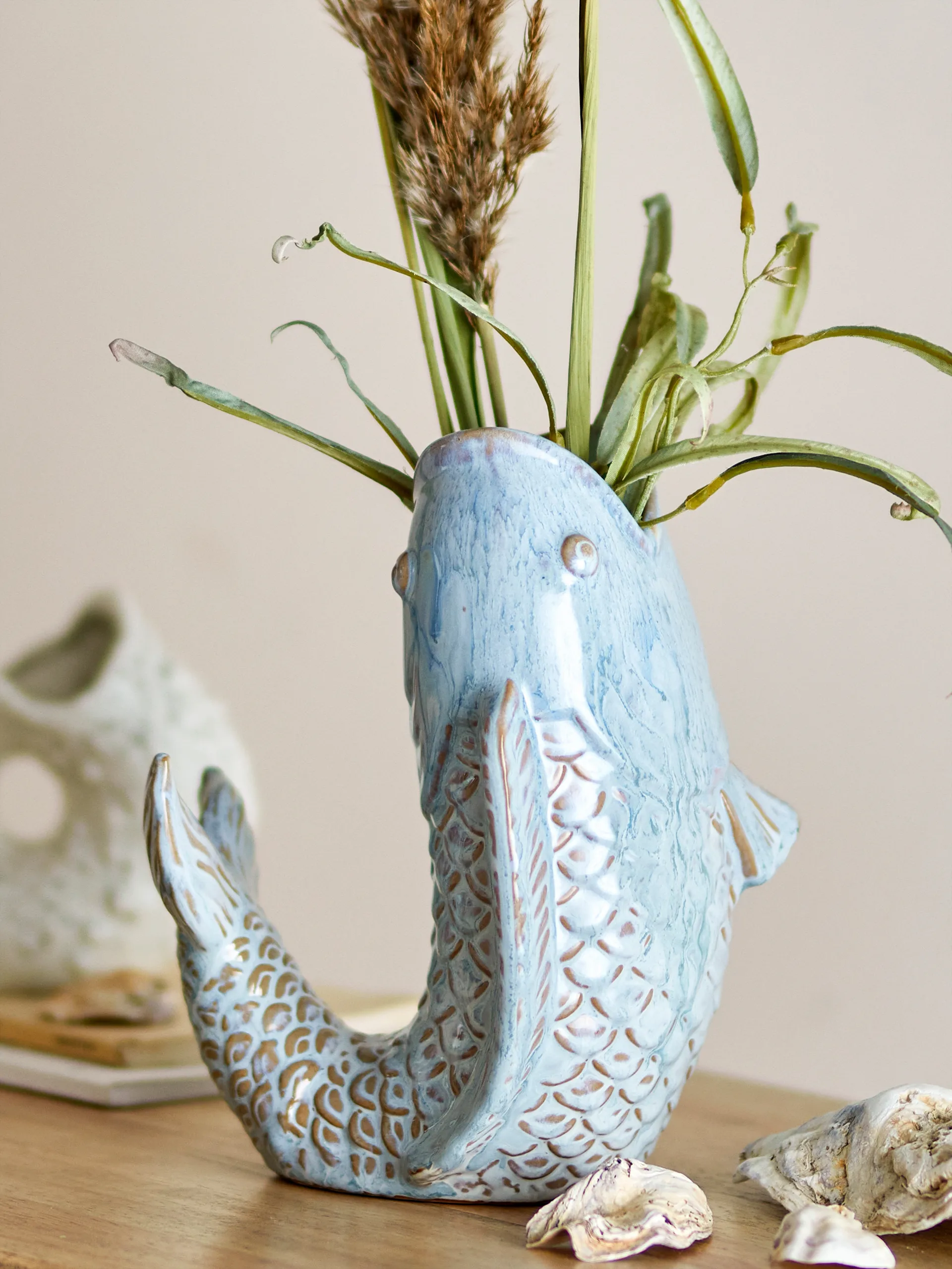 Hiro vase 21 cm, Blue Bloomingville