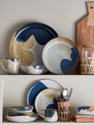 Jules breakfast set 12 pieces - Grey - Bloomingville