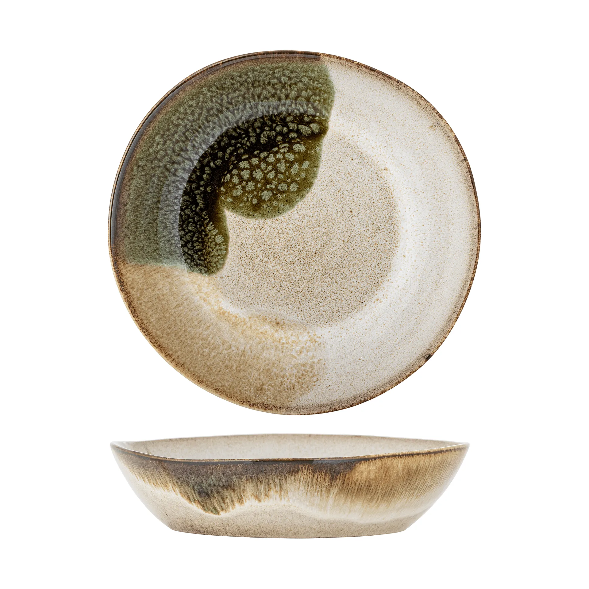 Jules deep plate 22 cm, Green Bloomingville