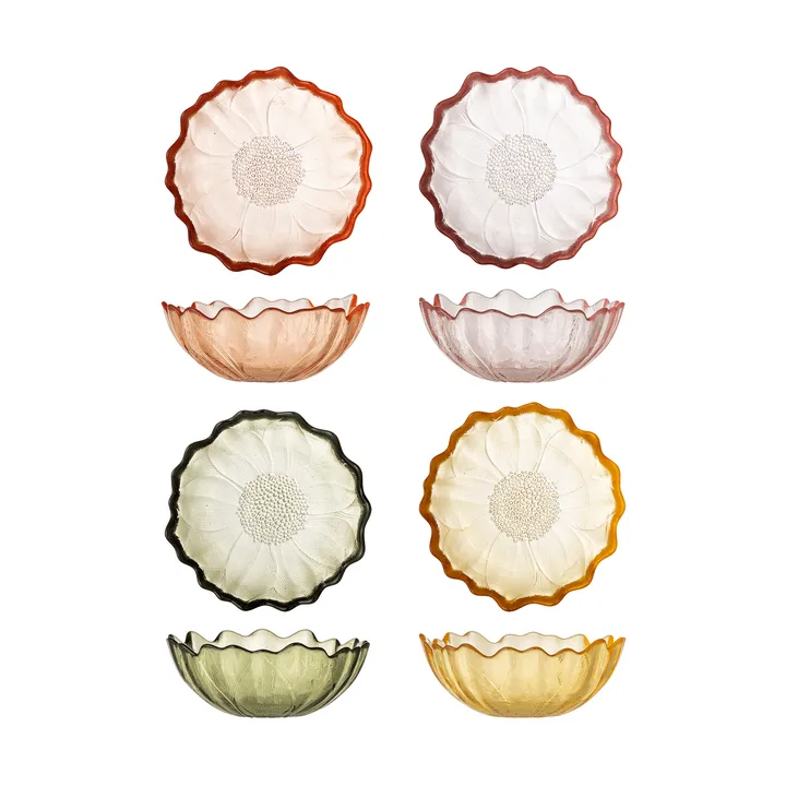 Kana bowl - Multi, 4 pieces - Bloomingville