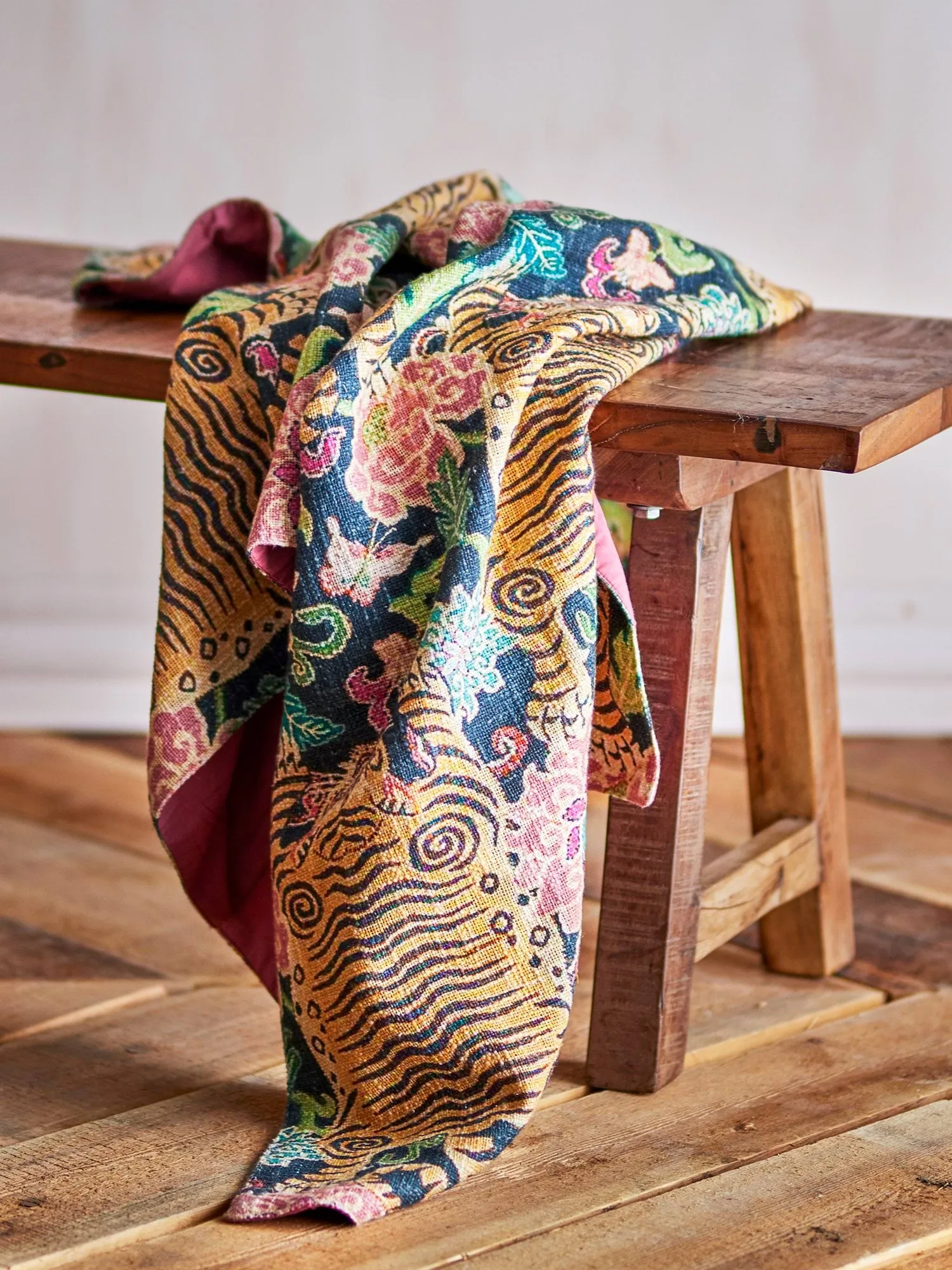Lester throw blanket, Multi, 152x127 cm Bloomingville