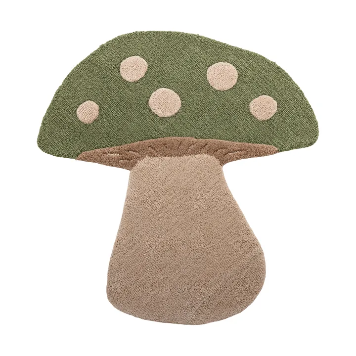 Mushroom rug - Green, wool - Bloomingville