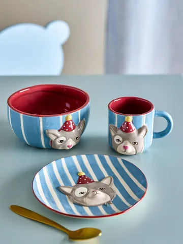 Party dinner set - Cat, 3 pieces - Bloomingville