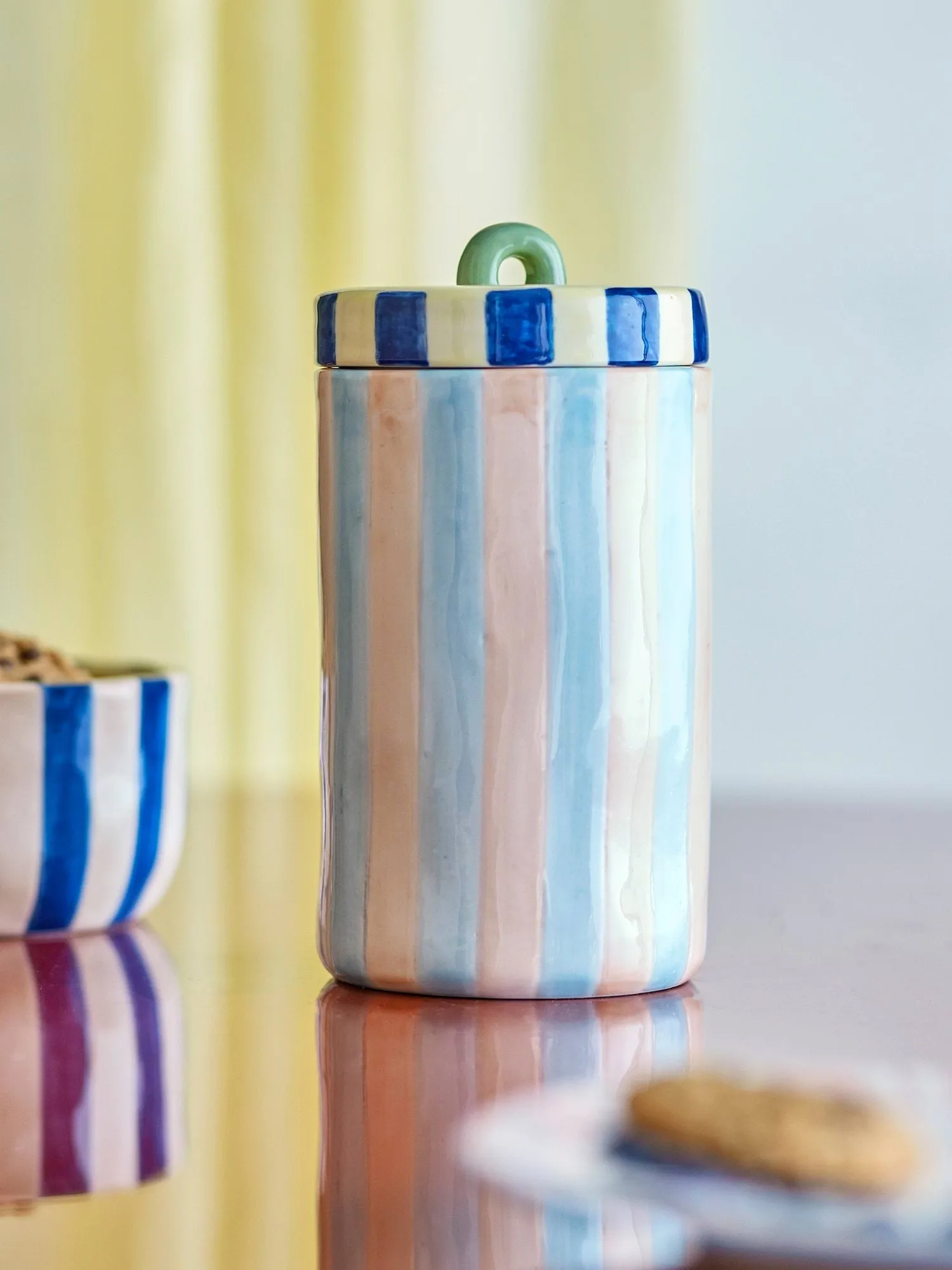 Phoenix jar with lid, Multi Bloomingville