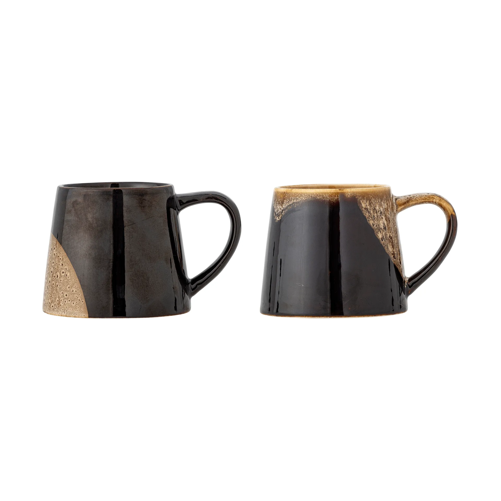 Rye mug, Brown, 2 parts Bloomingville