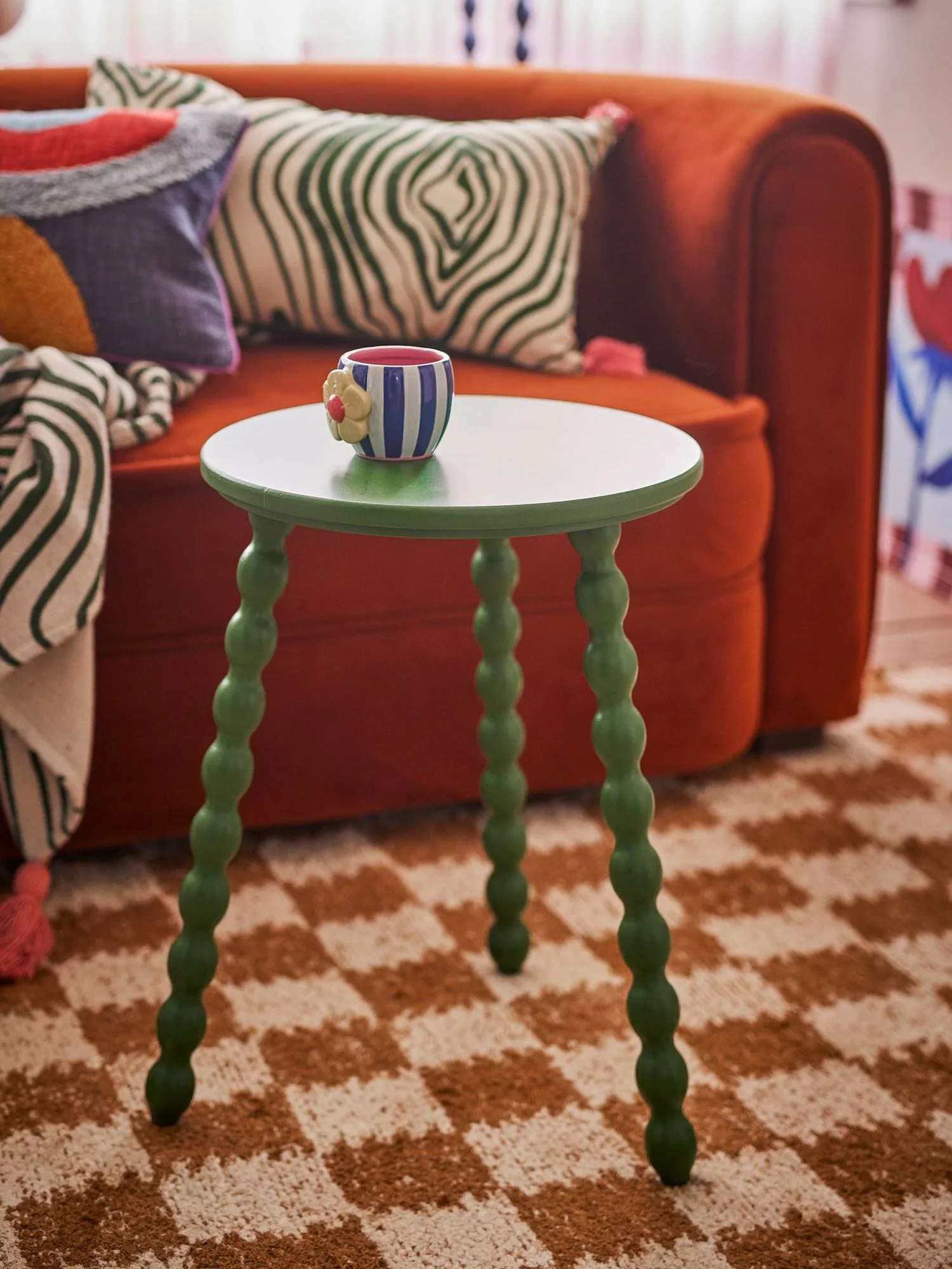Salino side table, Green, Ø41 cm Bloomingville