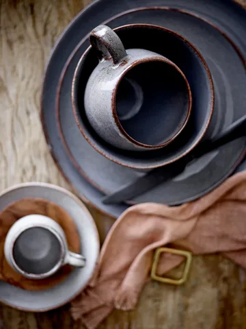 Sandrine breakfast set 12 pieces - Grey - Bloomingville
