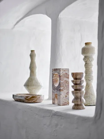 Shao tray marble 24.5x12.5 cm - Natural - Bloomingville