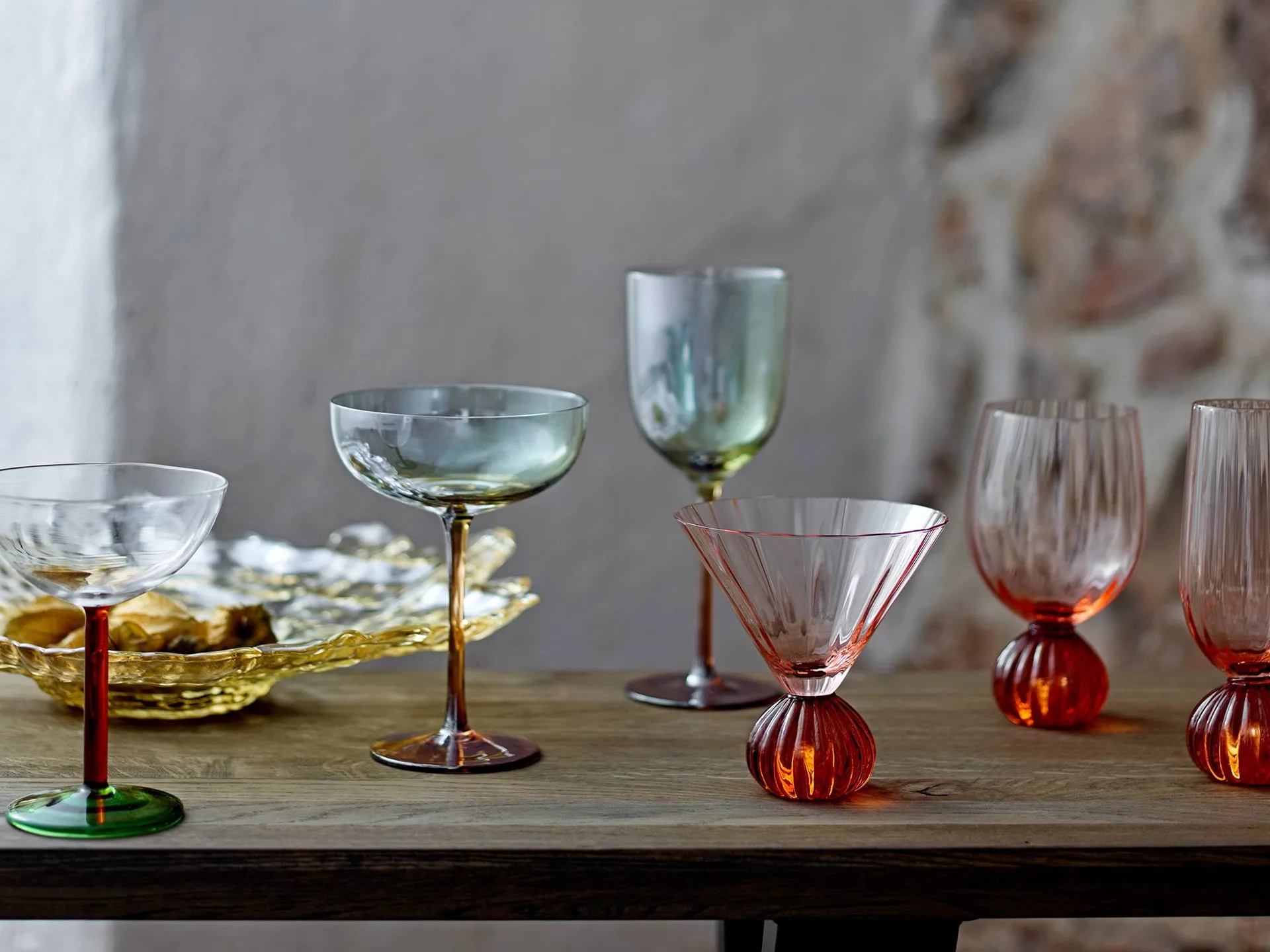 Taurin champagne glass 250 ml, Rose Bloomingville