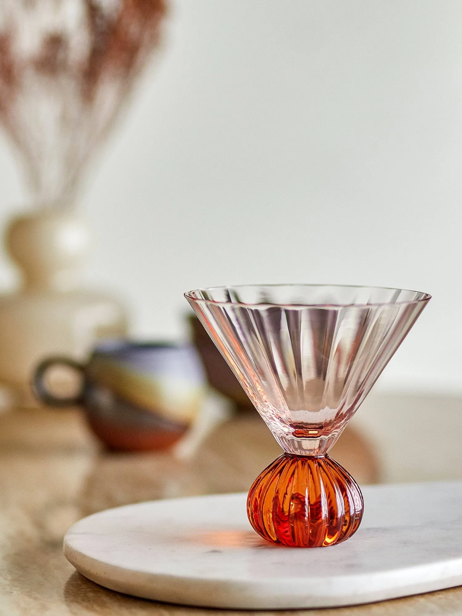 Taurin cocktail glass 30 cl, Rose Bloomingville
