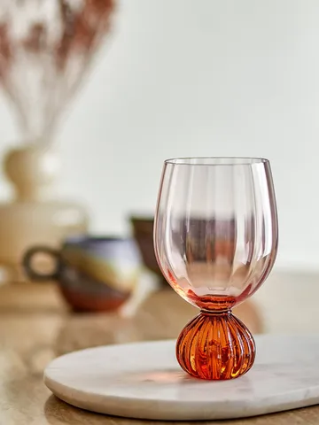 Taurin wine glass 43 cl - Rose - Bloomingville
