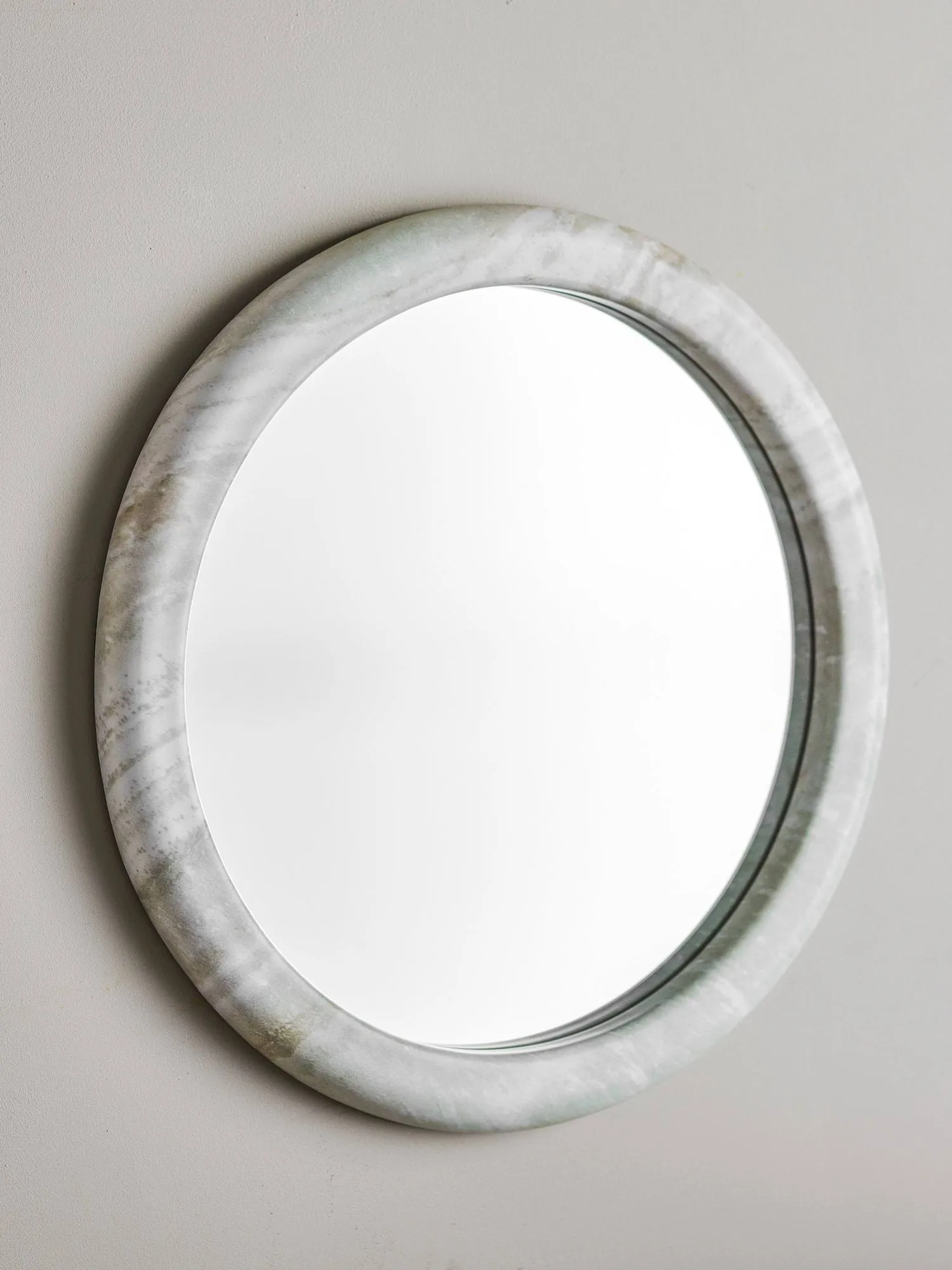 Vaka wall mirror, Nature, Ø50 cm Bloomingville
