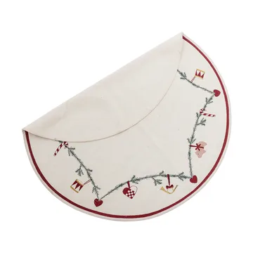Yule Christmas tree skirt Ø110 cm - Red - Bloomingville