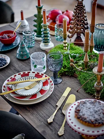 Yule plate Ø23 cm - Natural red - Bloomingville