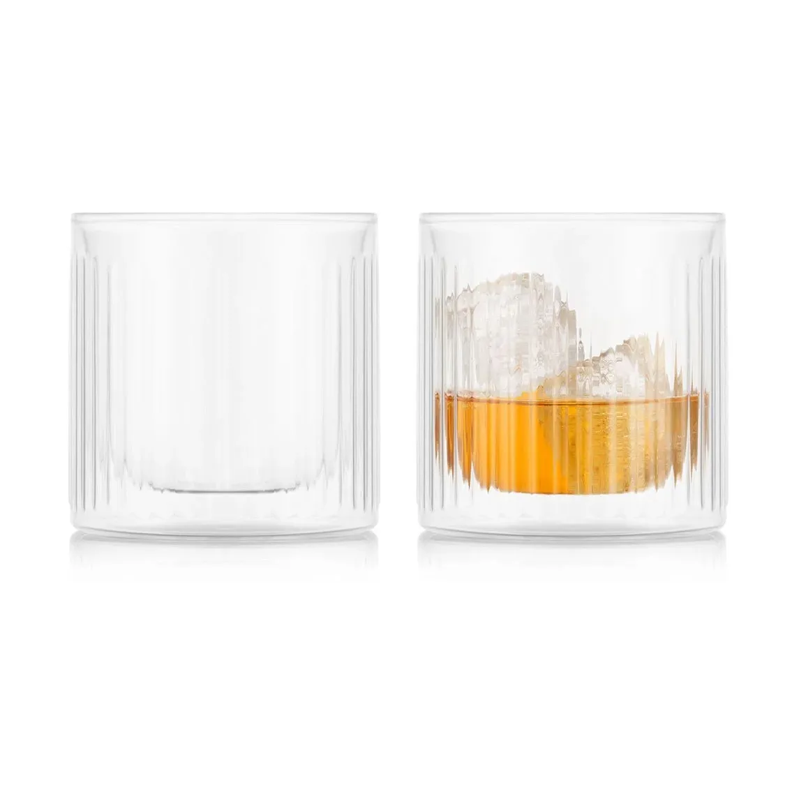 Douro Bar double walled whiskey glass 30 cl 2-pack, Clear Bodum