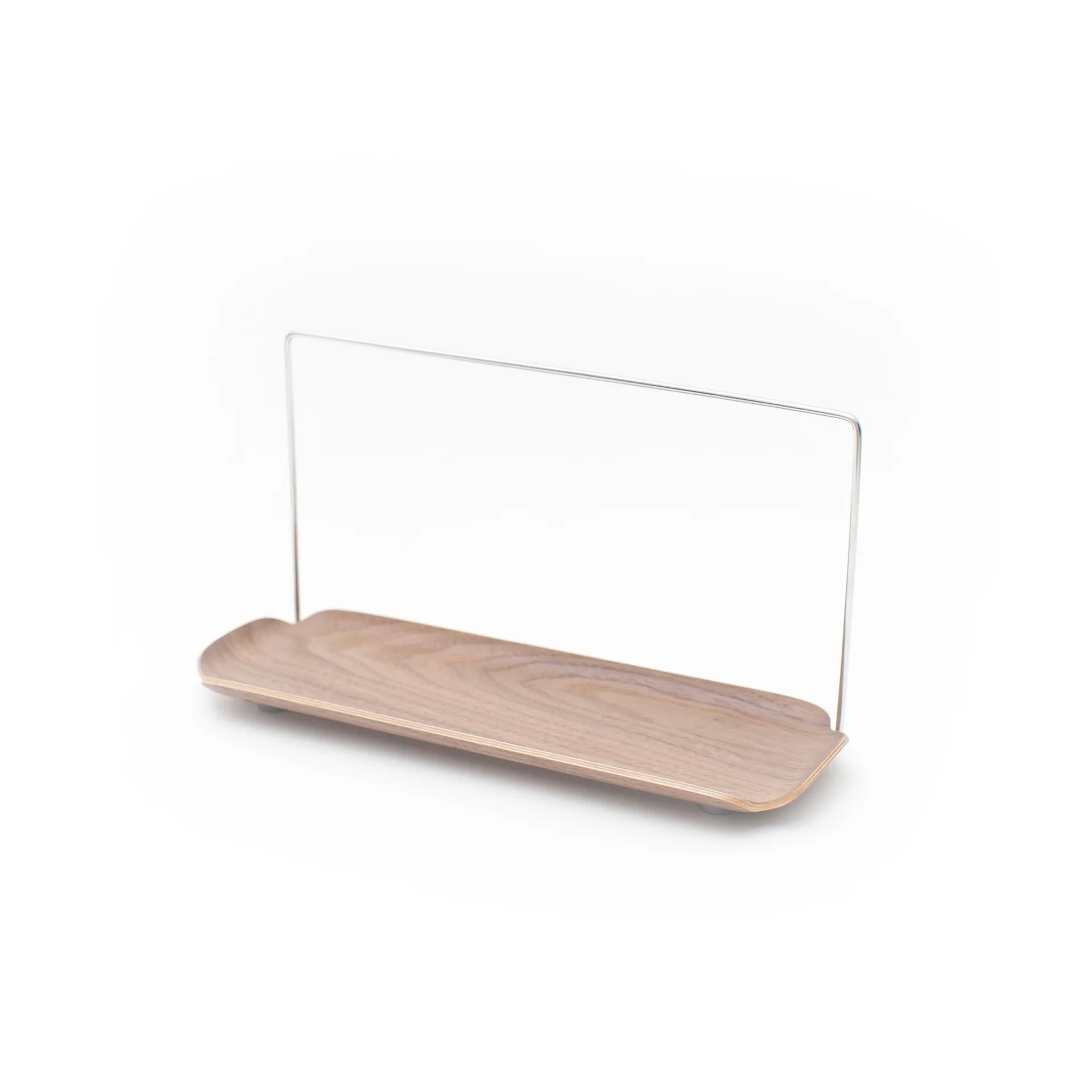 LEAF dish rack with dishcloth holder, Walnut-stainless steel Bosign