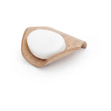 Leaf™ Soap Dish with Drainage 11.5x11.5 cm - Willow - Bosign