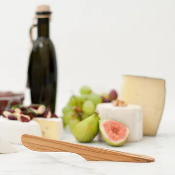 Self-standing butter knife large wood - olive wood - Bosign