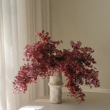 Burgundy Maple Branch artificial bouquet - 107 cm, 4 pcs - Botané