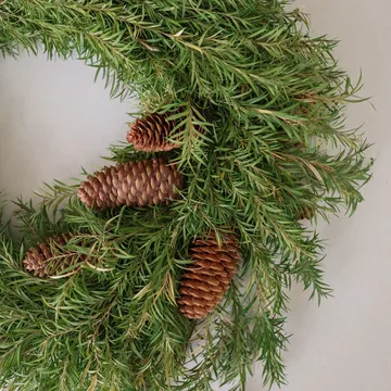Evergreen Pine Wreath wreath - Spruce twigs, Ø40 cm - Botané