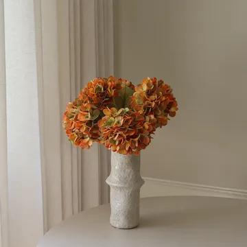 Hydrangea artificial bouquet - Orange, 60 cm, 6 pcs - Botané