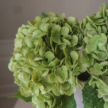 Hydrangea artificial flower - Moss green, 51 cm, 1 pc - Botané