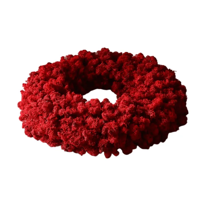 Moss Wreath wreath - Red, Ø40 cm - Botané