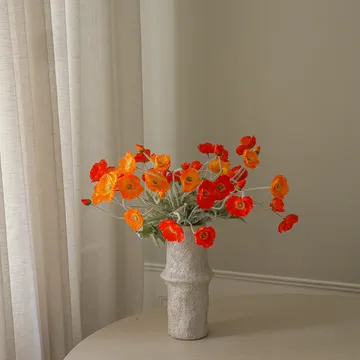 Poppy Sunset artificial bouquet - Vallmo, 56 cm, 11 pcs - Botané