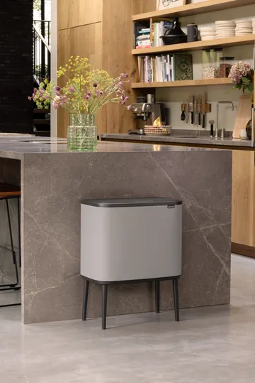 Bo touch bin 11+23 litre - Soft grey - Brabantia