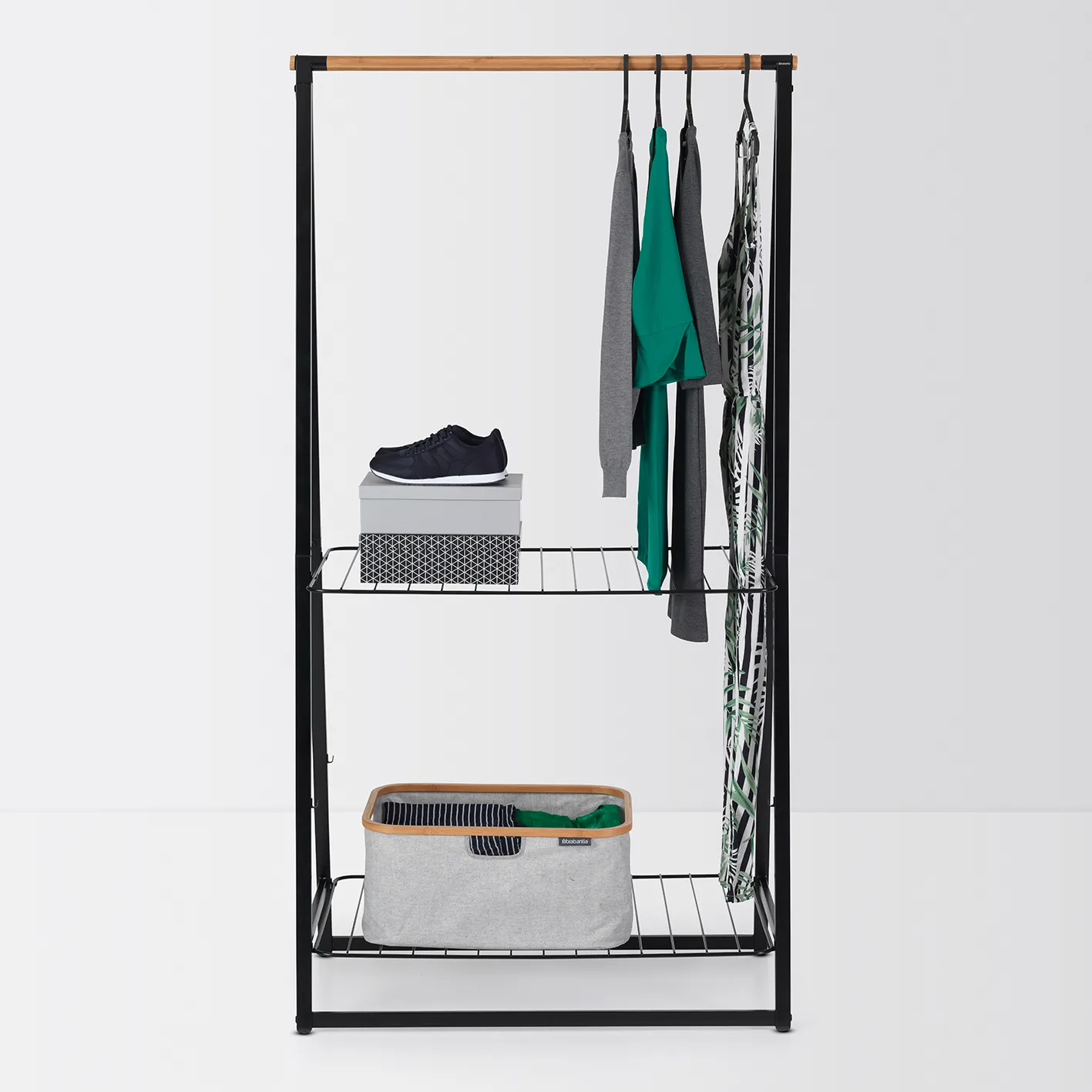 Linn clothes stand large, Black Brabantia