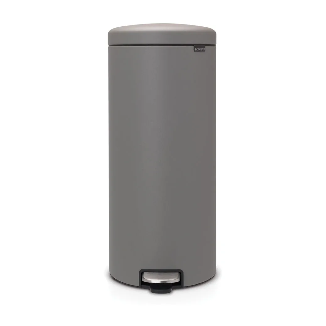 New Icon pedal bin 30 liter, Mineral concrete grey Brabantia