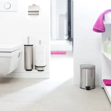 Profile toilet brush with wall mounting - matte steel - Brabantia