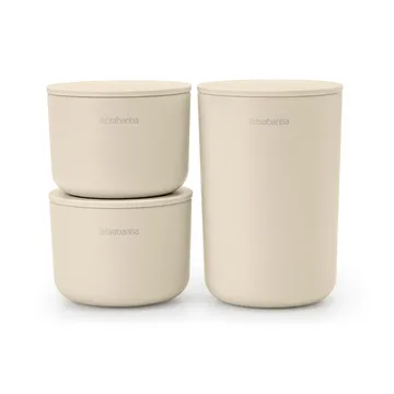 ReNew storage jar 3-pack - Soft Beige - Brabantia