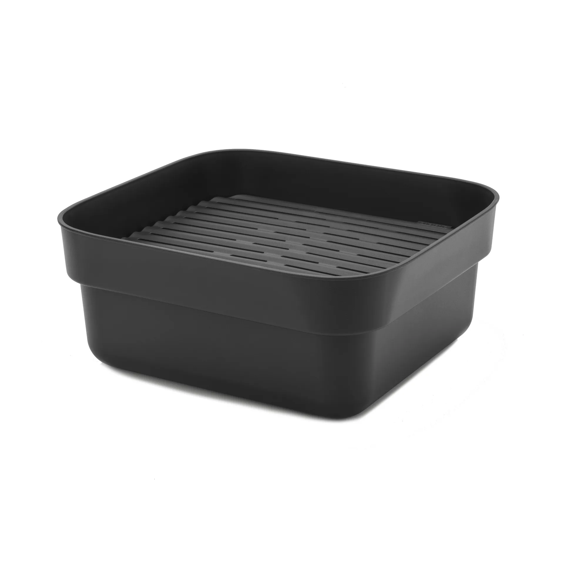 Sinkside dish bowl with drying tray 34x37 cm, Dark grey Brabantia