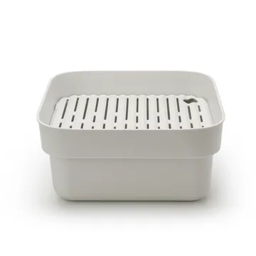 Sinkside dish bowl with drying tray 34x37 cm - Light grey - Brabantia