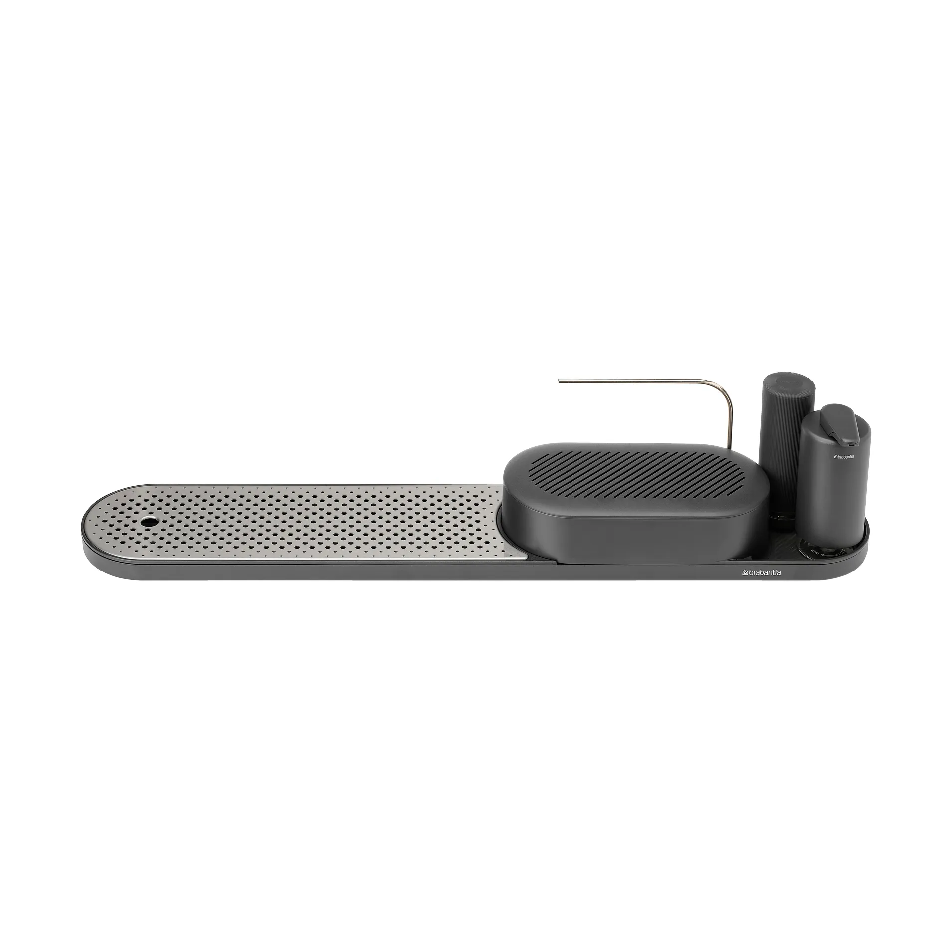 SinkStyle sink organiser set 4 pieces, Mineral Infinite Grey Brabantia