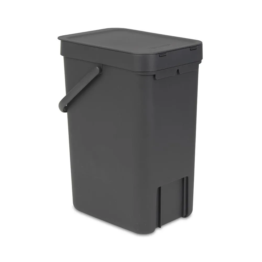Sort & Go waste bin 12 l., grey Brabantia