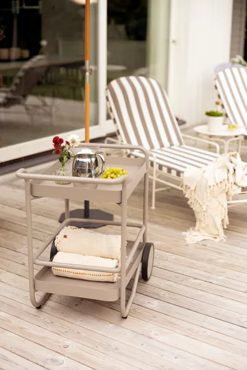 Arts daybed 196x96 cm - Soft White-beige stripes - Brafab