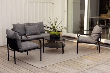 Bendt sofa - Black-teddy ant - Brafab