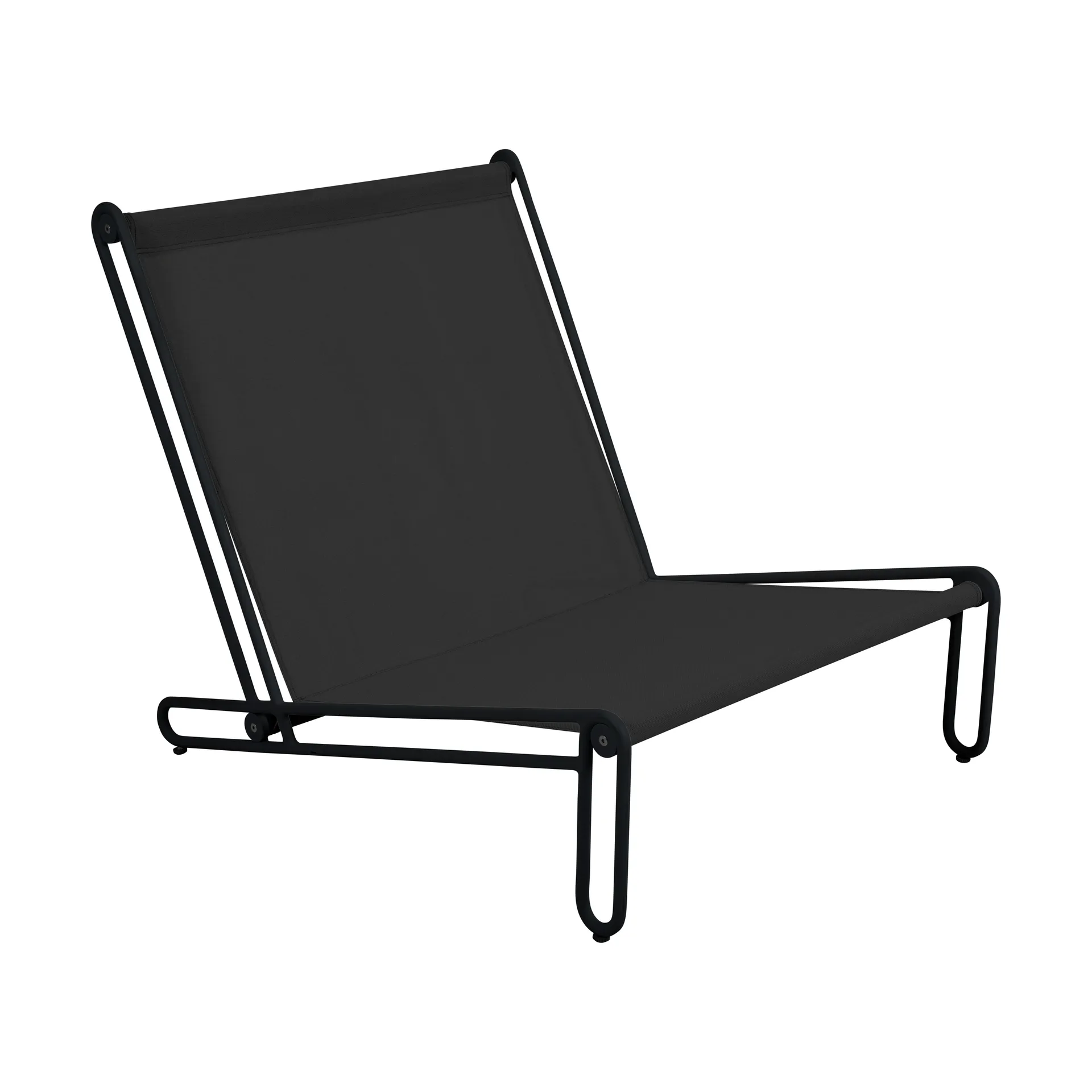 Blixt lounge chair, Black-sky grey Brafab