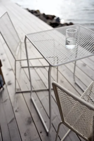 Haru café table - Pearl white, 54x61 cm - Brafab