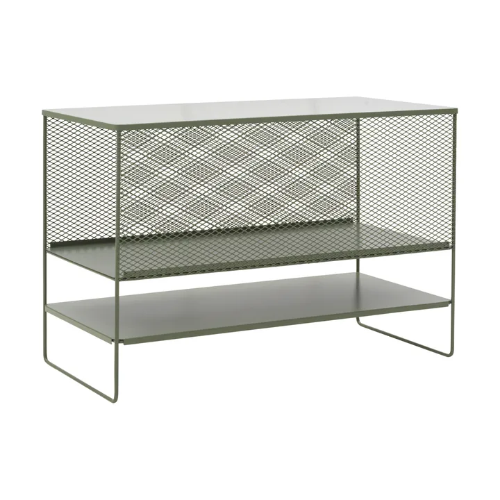 Haru outdoor kitchen base cabinet with shelves 120x90x60 cm - Slate grey - Brafab